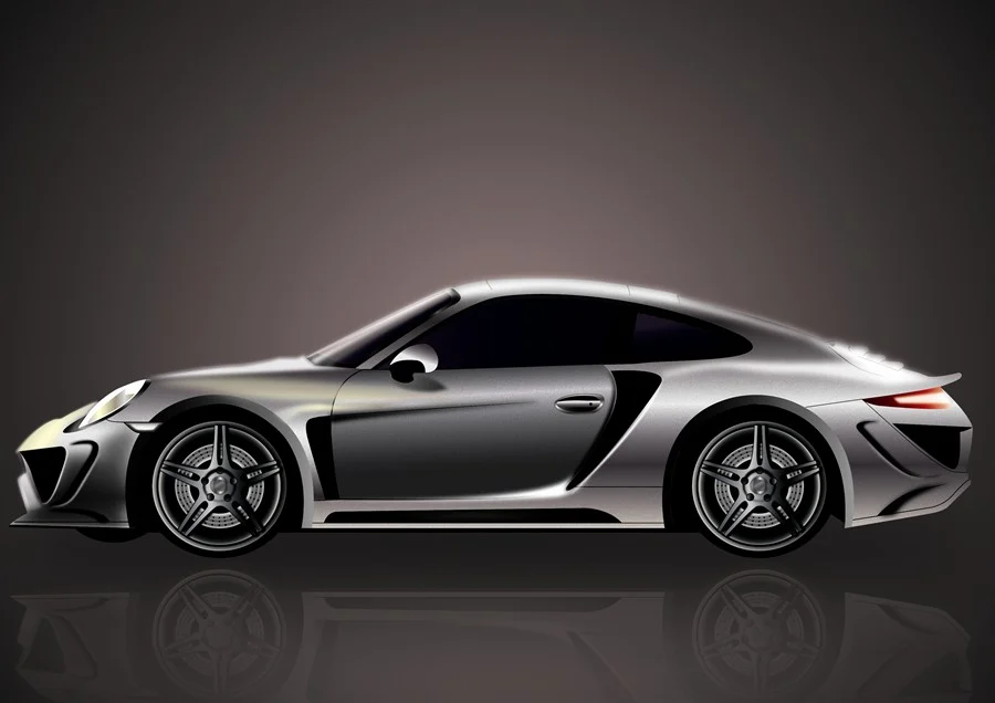 Иллюстрация машины "Porsche 911 Turbo"_1